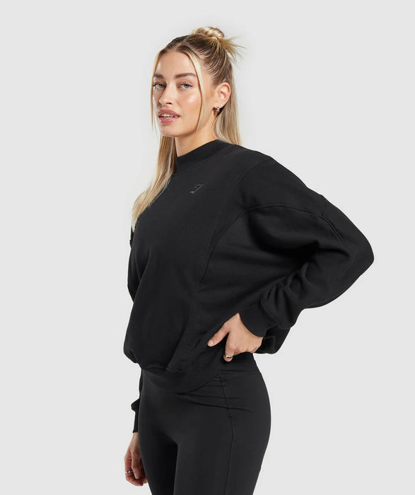 Rest Day Cotton Contour Pullover - Black