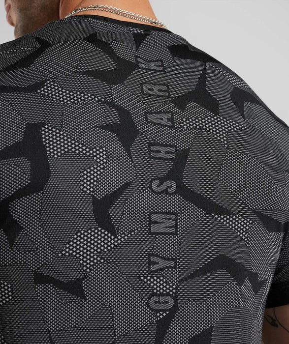 Sport Seamless T-Shirt - Black/Light Grey