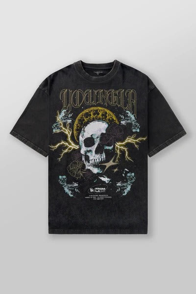 4058 - INFERNO TEES HALOED SKULL