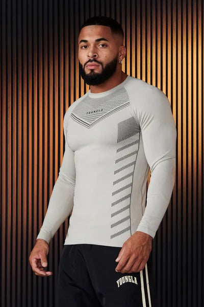 833 Superhero Compression Longsleeves Cement