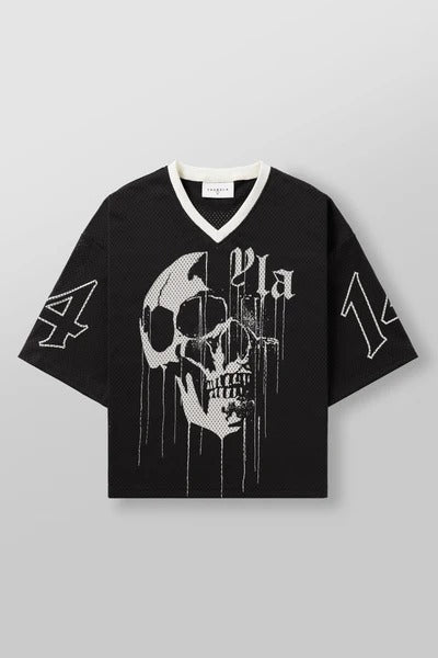 4015 - DRIPPY SKULL JERSEY BLACK