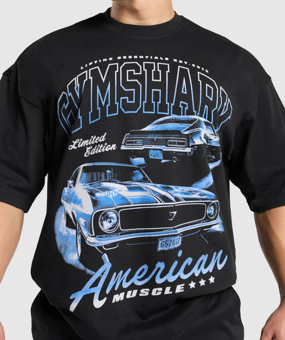 American Muscle Extreme Oversized T-Shirt - Black