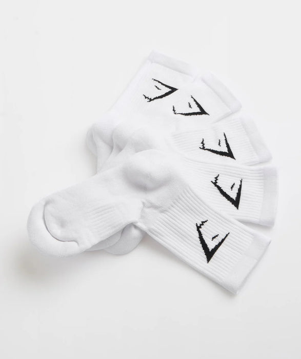 Crew Socks 5pk - White