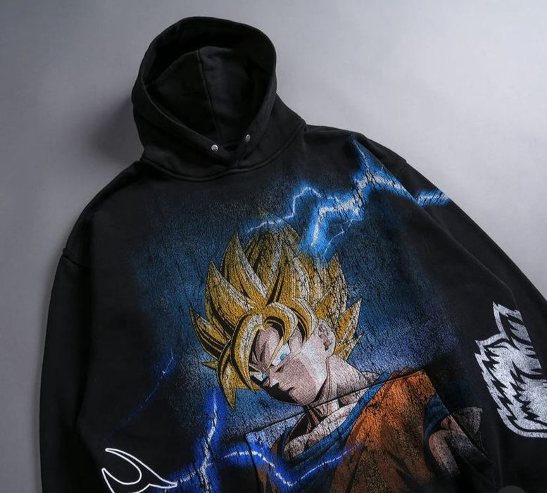 Goku Energy "Pierce" Hoodie in Black-Darcsport