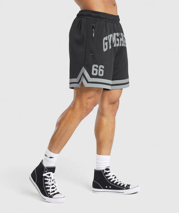 Varsity Mesh Shorts Black