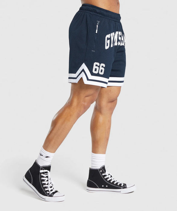 Varsity Mesh Shorts Navy