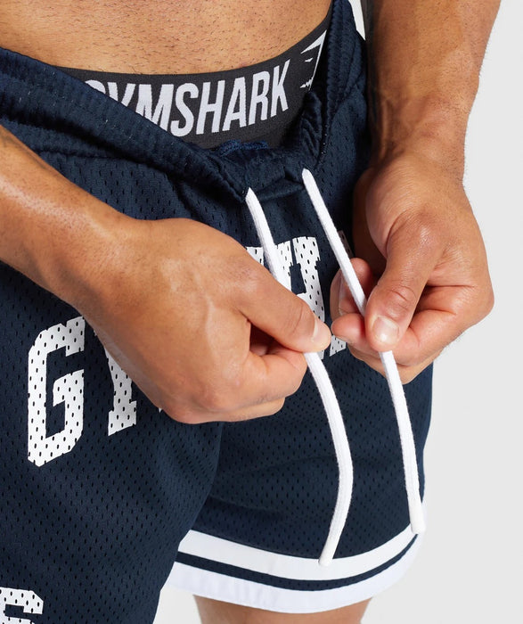 Varsity Mesh Shorts Navy