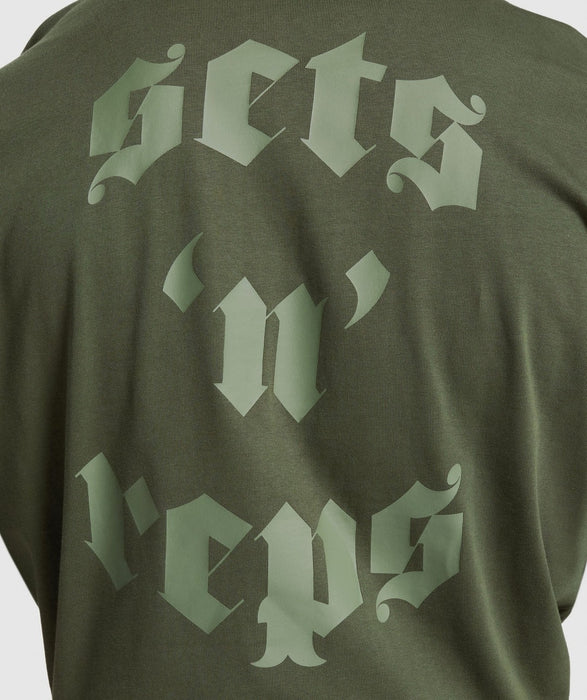 Sets N Reps T-Shirt Winter Olive