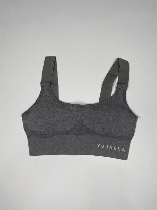 W308 SEAMLESS SPORTS BRA STONE GREY