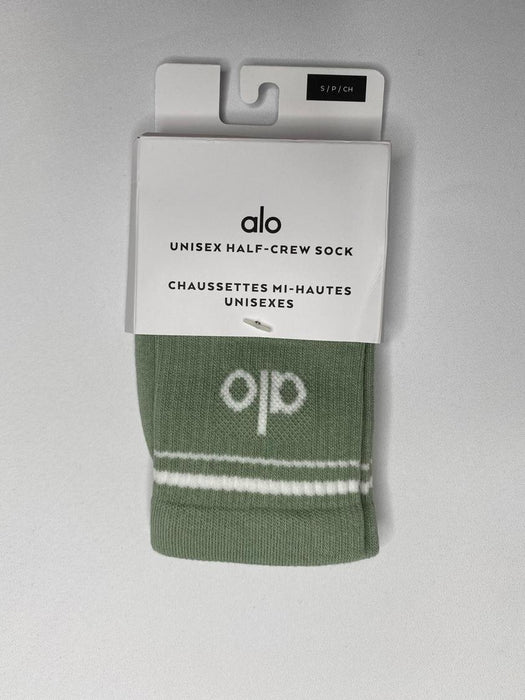 UNISEX HALF-CRW THROWBACK SOCK ICY SAGE/WHITE