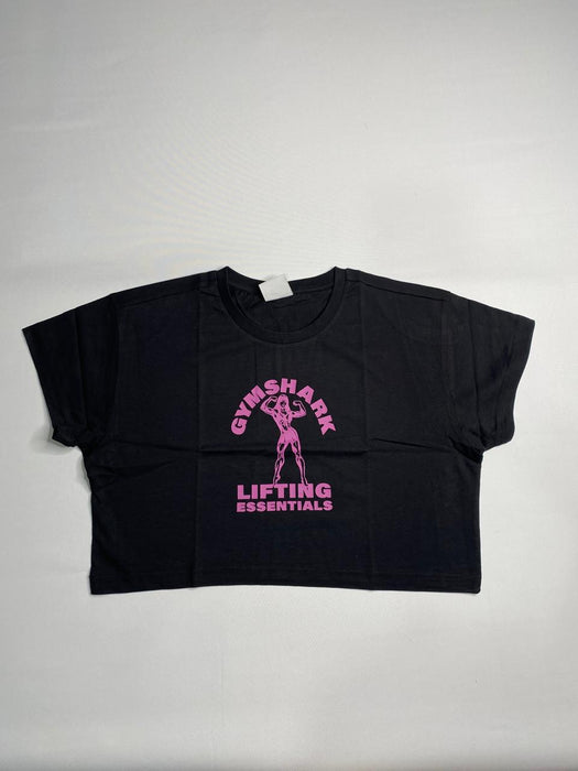 Strong Women Crop Top - Black