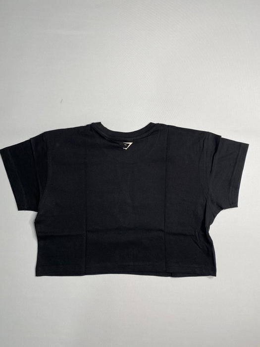 COLLEGIATE LIFESTYLE CROP TOP - BLACK