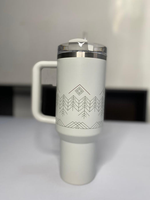 THE QUENCHER H2.0 FLOWSTATE™ TUMBLER- Pale Stone Winterscape 40 onz