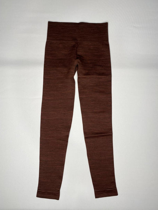 Adapt Marl Seamless Leggings - Archive Brown/Cherry Brown