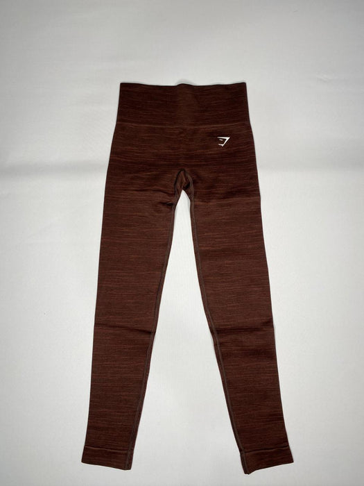 Adapt Marl Seamless Leggings - Archive Brown/Cherry Brown