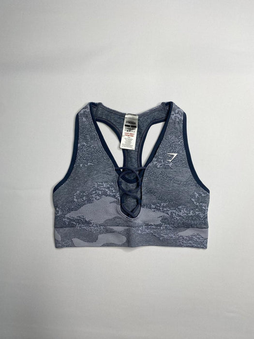 Adapt Camo Seamless Sports Bra River Stone Grey
