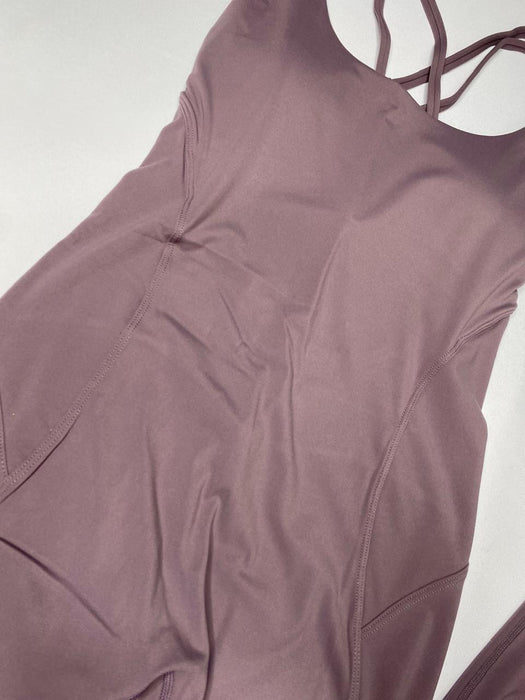 W261 THE BACK STORY ROMPER - PLUM PURPLE