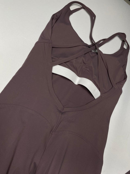 W261 THE BACK STORY ROMPER - PLUM PURPLE
