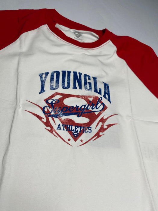 W492 SUPERMAN BABY TEE WHITE/RED