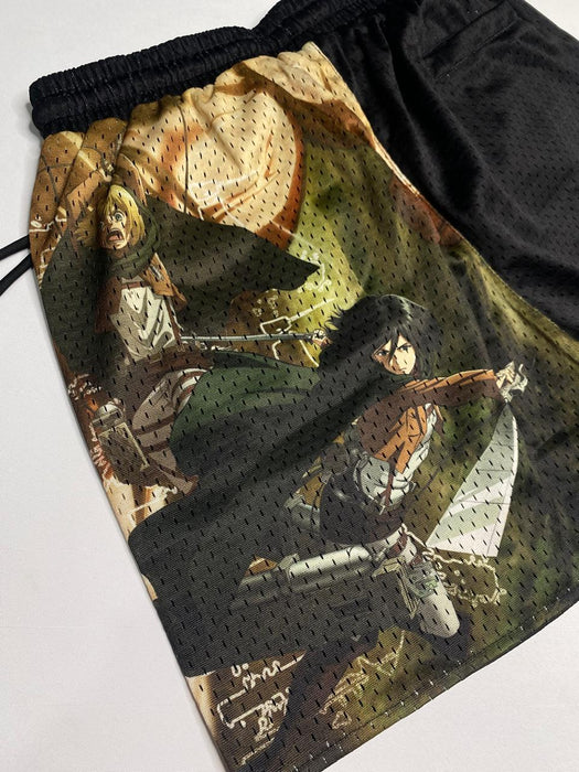 1126 - AOT© x YLA Mesh Shorts Attack Control