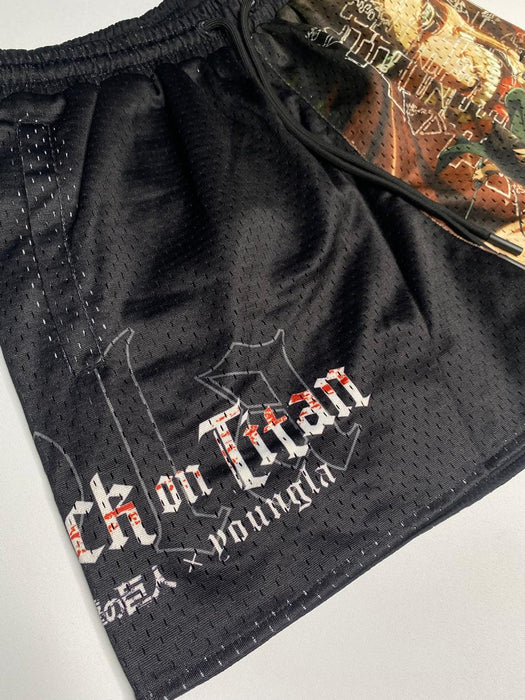 1126 - AOT© x YLA Mesh Shorts Attack Control