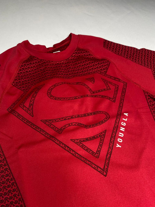 4117 - SUPERMAN COMPRESSION TEES RED