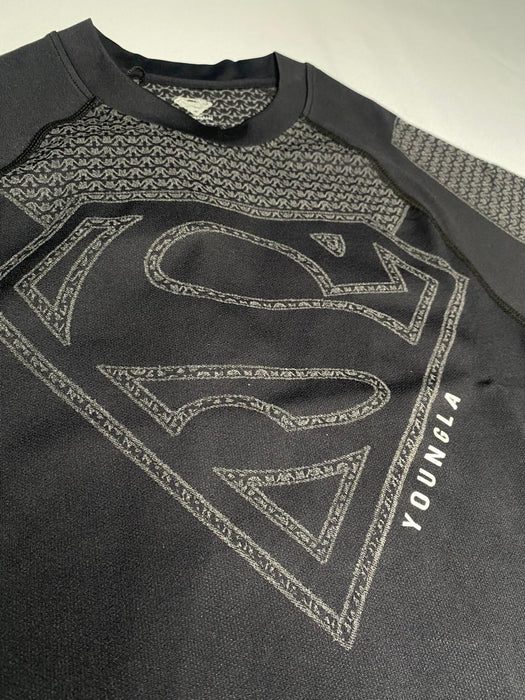 4117 - SUPERMAN COMPRESSION TEES BLACK