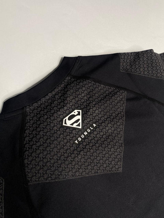 4117 - SUPERMAN COMPRESSION TEES BLACK