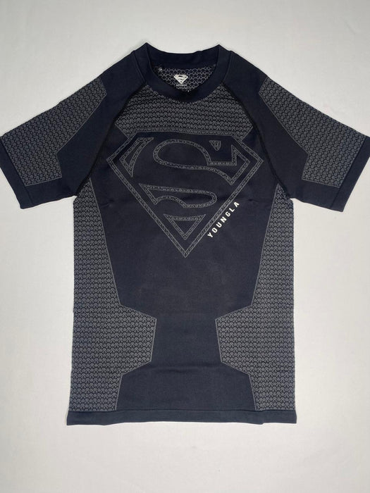4117 - SUPERMAN COMPRESSION TEES BLACK