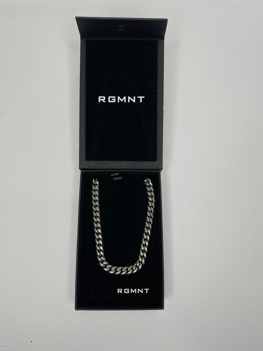 CUBAN LINK CHAIN 10MM - SILVER RG165 20"