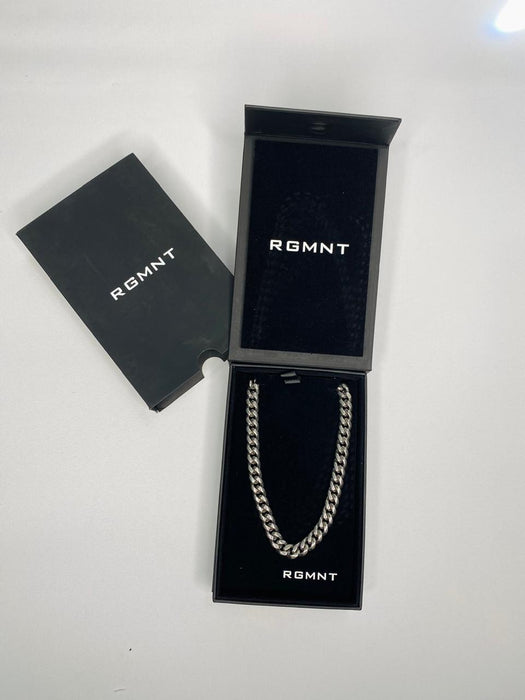 CUBAN LINK CHAIN 10MM - SILVER RG165 20"
