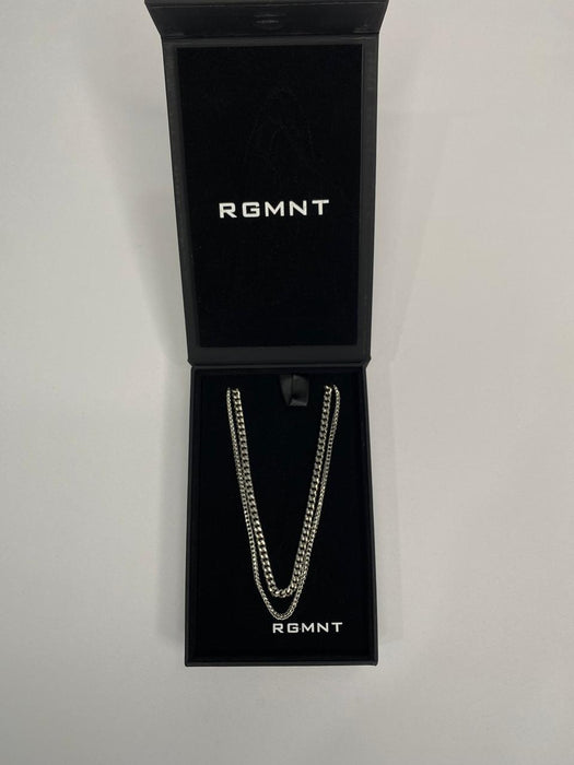 CUBAN LINK + FRANCO LINK STACK - SILVER RG132 + RG121