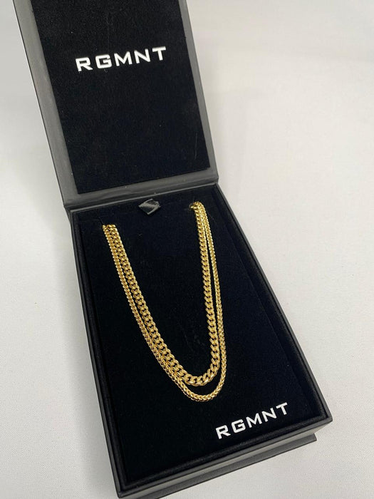 CUBAN LINK+ FRANCO LINK STACK - GOLD RG131+RG120