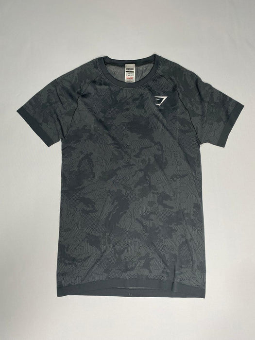 Geo Seamless T-Shirt Slate Teal/Denim Grey