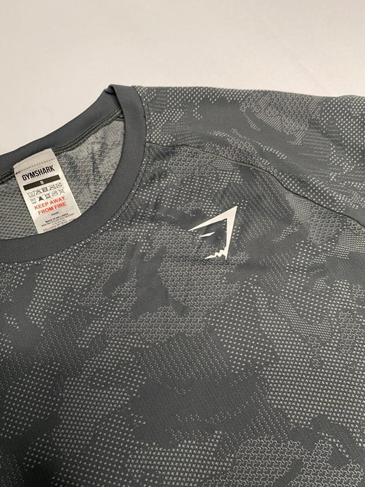 Geo Seamless T-Shirt Slate Teal/Denim Grey