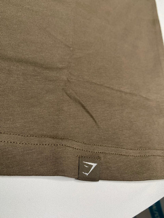 Gymshark British Iron Heavyweight T-Shirt - Camo Brown