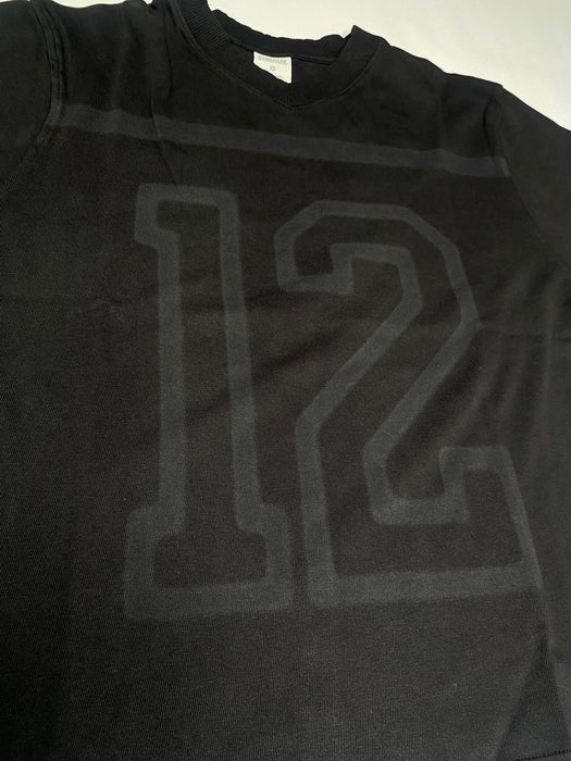 COLLEGIATE WASHED JERSEY T-SHIRT BLACK