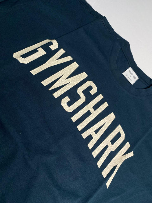 Worn Graphic Long Sleeve T-Shirt - Deep Petrol Blue