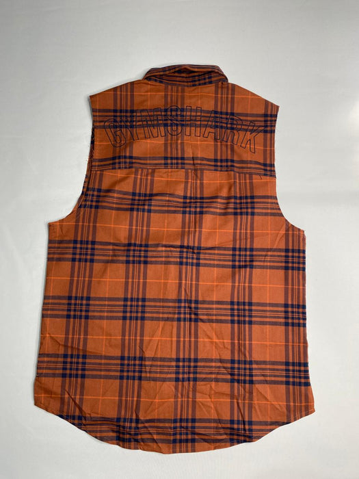 Check Sleeveless Shirt Canyon Brown