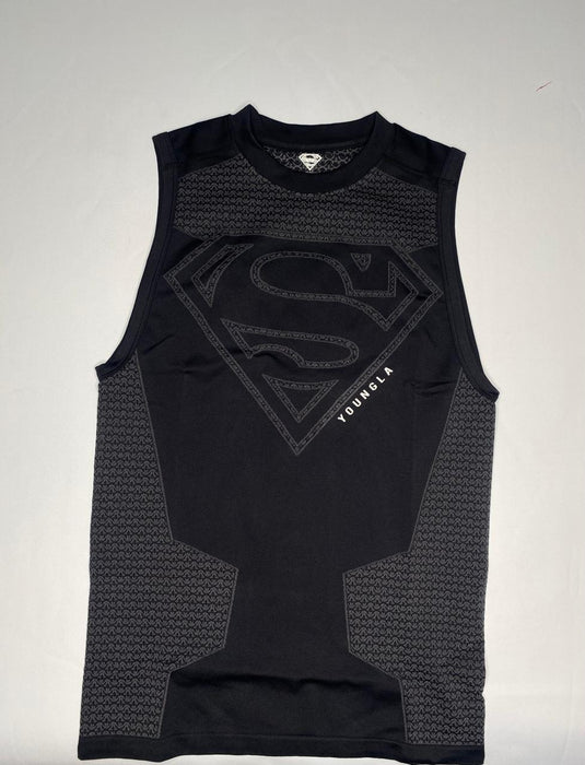 3047 - Superman Compression Tanks Black
