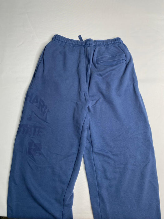 Collegiate Washed Wide Leg Jogger - Compound Blue