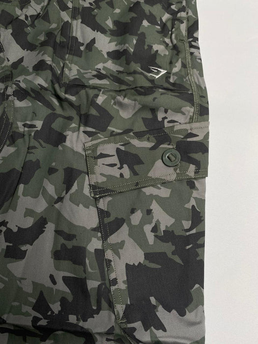 Camo Print Woven Cargo Pants