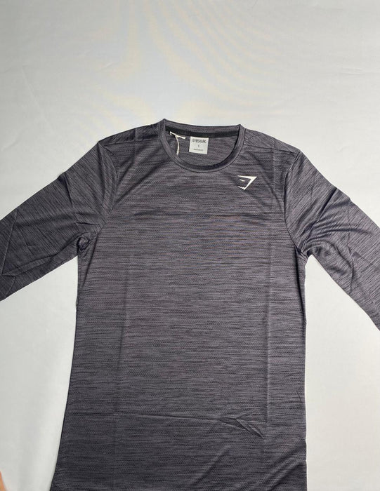 Arrival Long Sleeve T-Shirt - Black/Silhouette Grey Marl