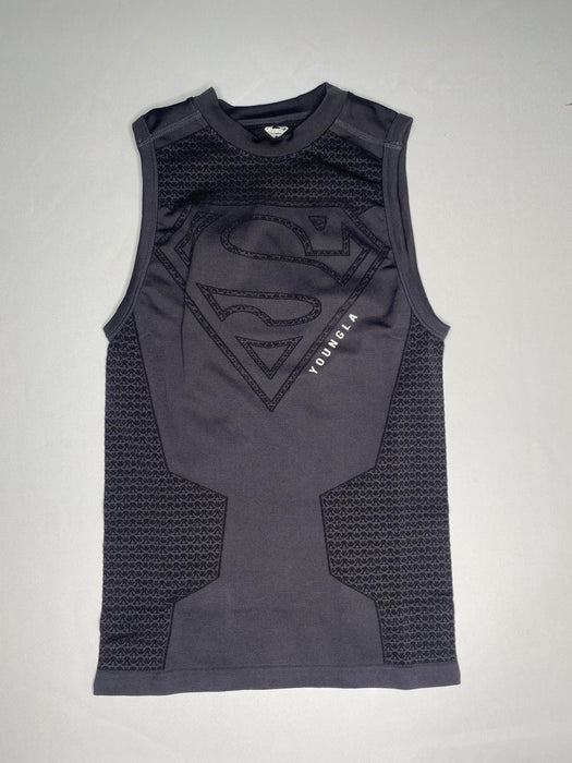3047 - Superman Compression Tanks Charcoal