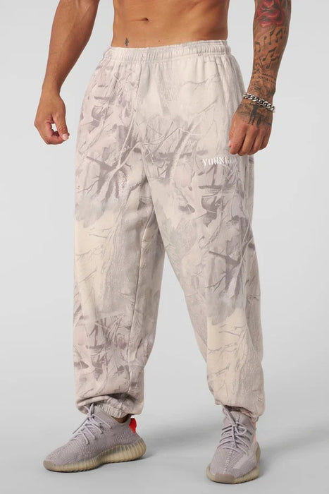 2063 - Tree Camo Collection - Baggy Joggers-Desert Tan Tree Camo