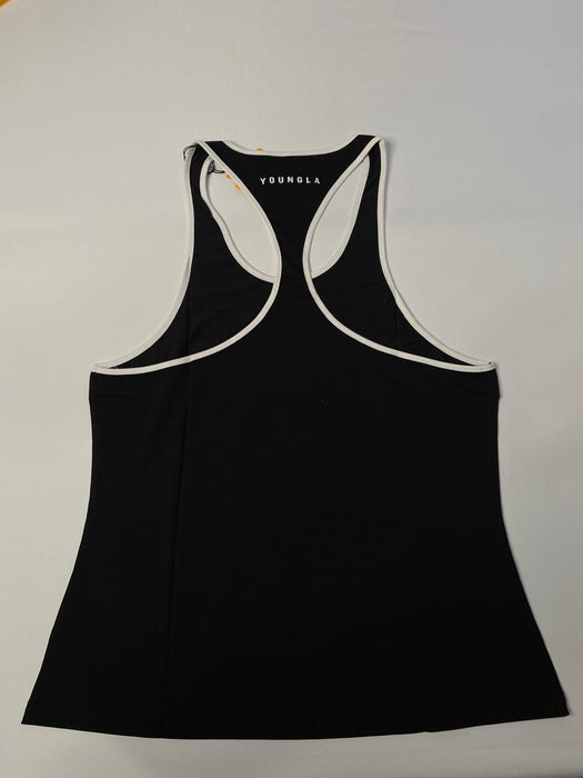 3014 - Golds Gym Classic stringer BLACK WHITE