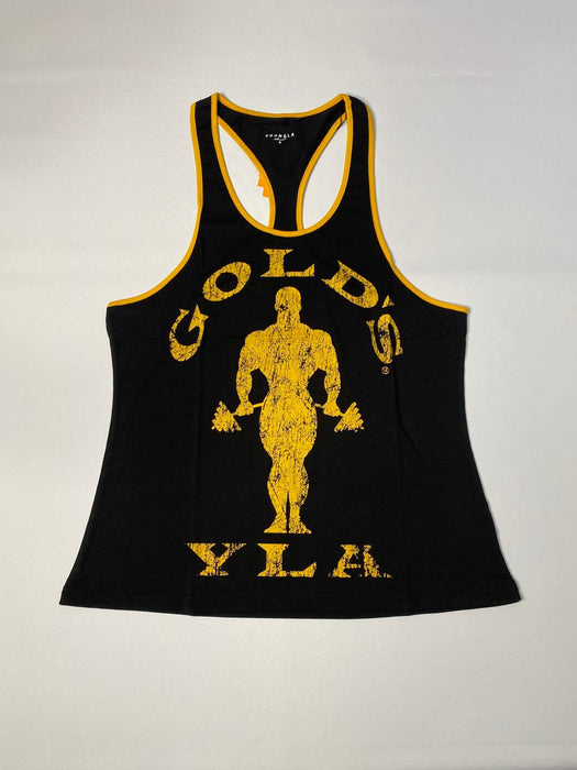 3014 - Golds Gym Classic stringer BLACK YELLOW
