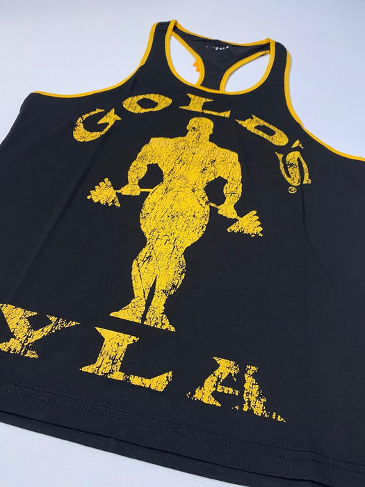 3014 - Golds Gym Classic stringer BLACK YELLOW