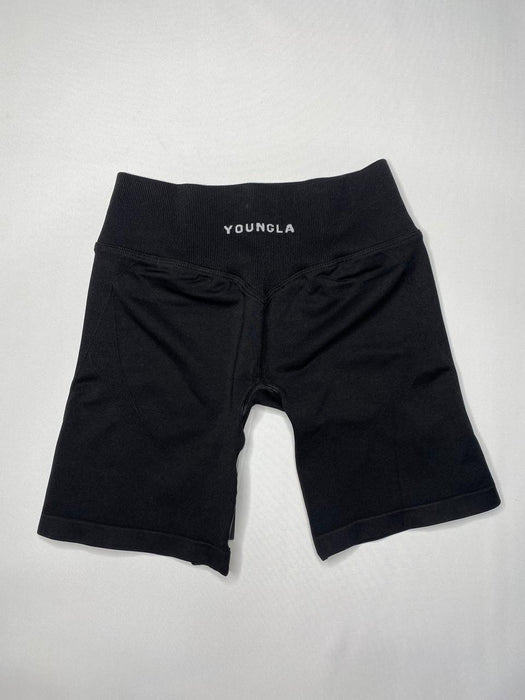 W149 Curve Hourglass biker shorts 6.5" Black