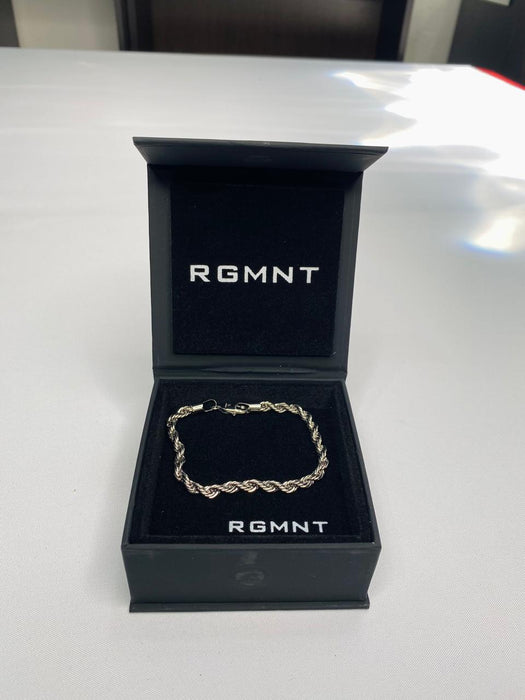 THE ROPE BRACELET 5MM - SILVER RG323 - 8"